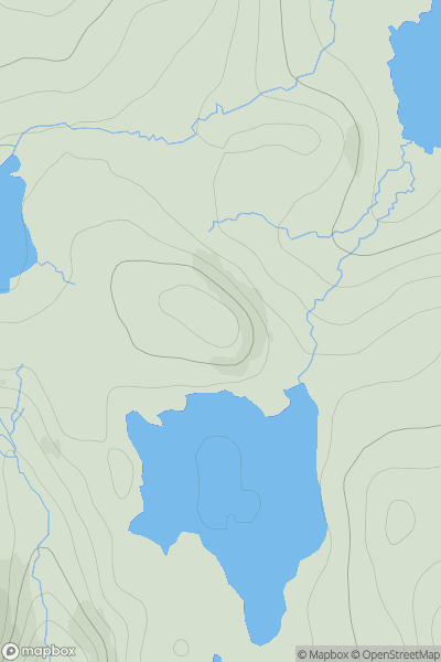 Thumbnail image for Cnoc Loch nam Faoileag [Lewis and Nearby Islands] showing contour plot for surrounding peak